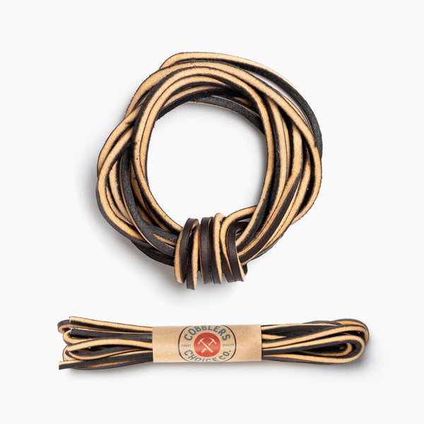 Genuine Leather Laces in Chocolate - Cobbler's Choice Co.
