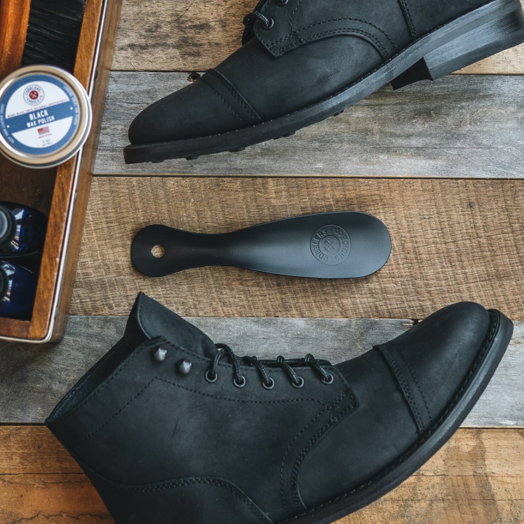 Black Matte Leather Dress Shoe