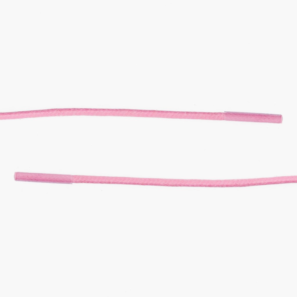 Round Waxed Cotton Laces | Pink