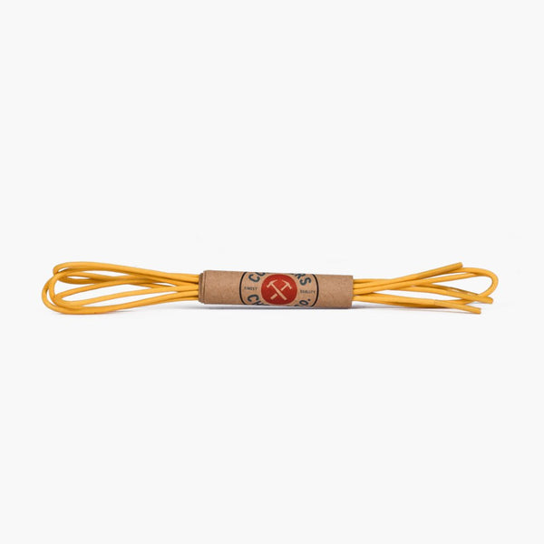 Round Waxed Cotton Laces | Yellow