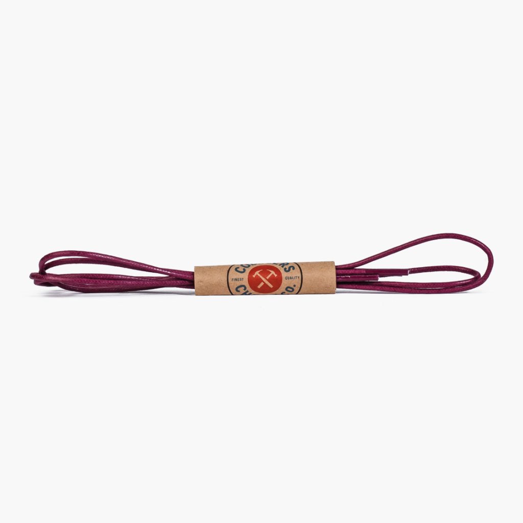 Round Waxed Cotton Laces | Plum
